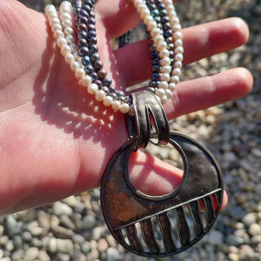 Silpada Sterling Silver Pearl Necklace - Picture 4 of 16
